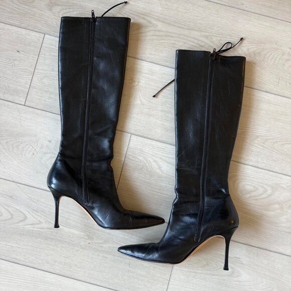 Manolo Blahnik Women's Black Boots - Picture 2 of 8